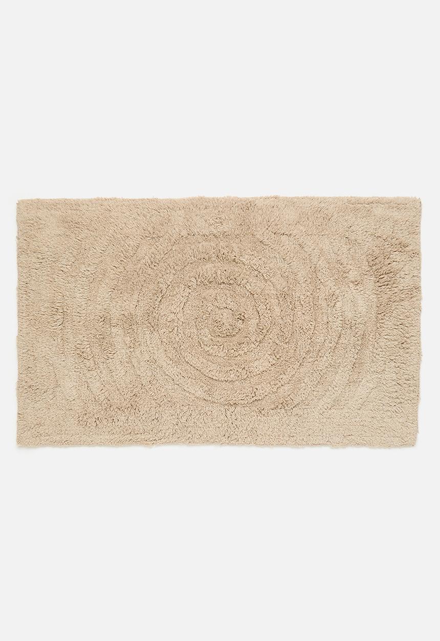 Bathroom Solutions - Swirl tufted bathmat - taupe