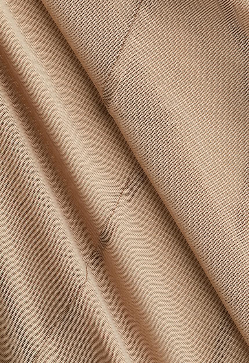 H&M - Long mesh skirt - beige