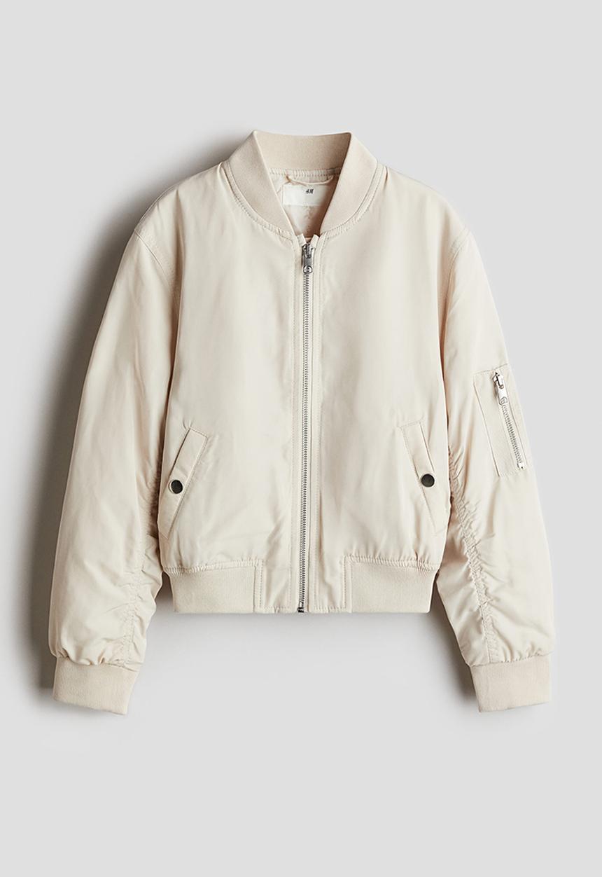 H&M - Bomber jacket - light beige