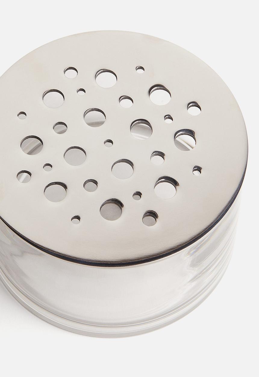 H&M - Glass ikebana vase - silver-coloured