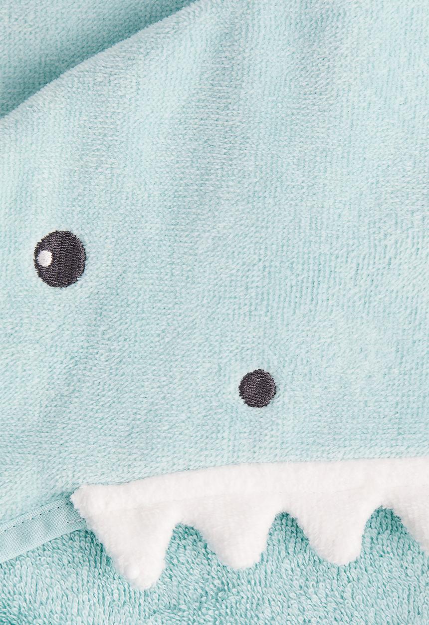 H&M - Poncho towel - light blue shark