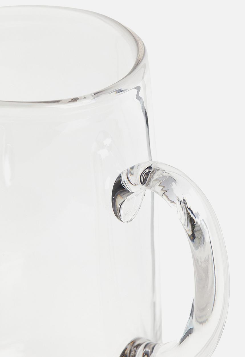 H&M - Tapered glass jug - clear glass
