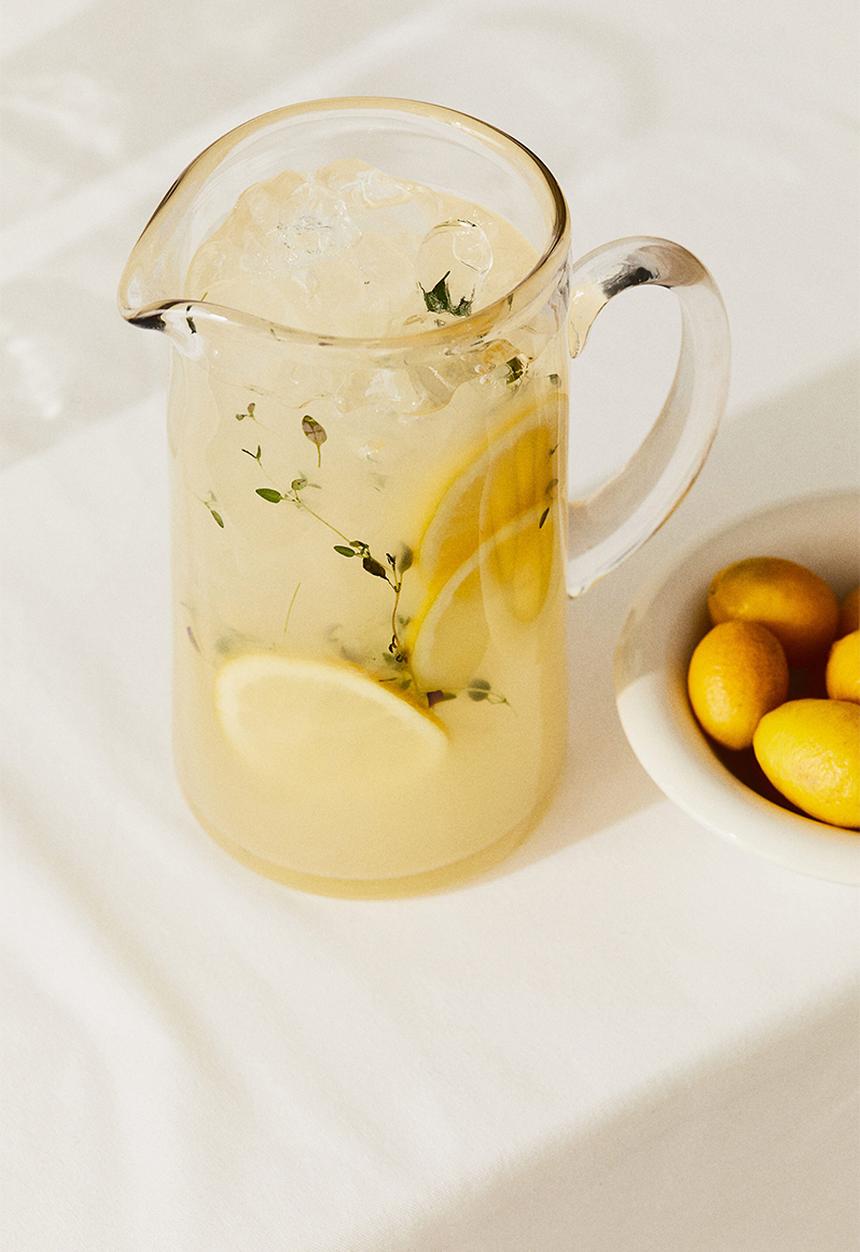 H&M - Tapered glass jug - clear glass