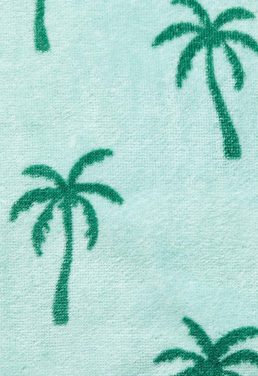 H&M - Poncho towel - turquoise palm trees