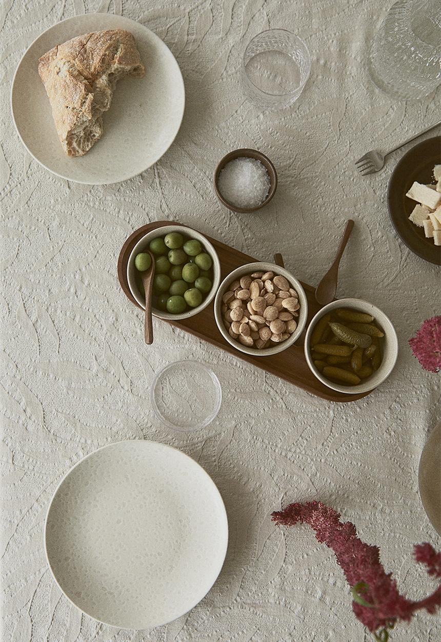 H&M - 3 pack stoneware serving bowls - light beige 