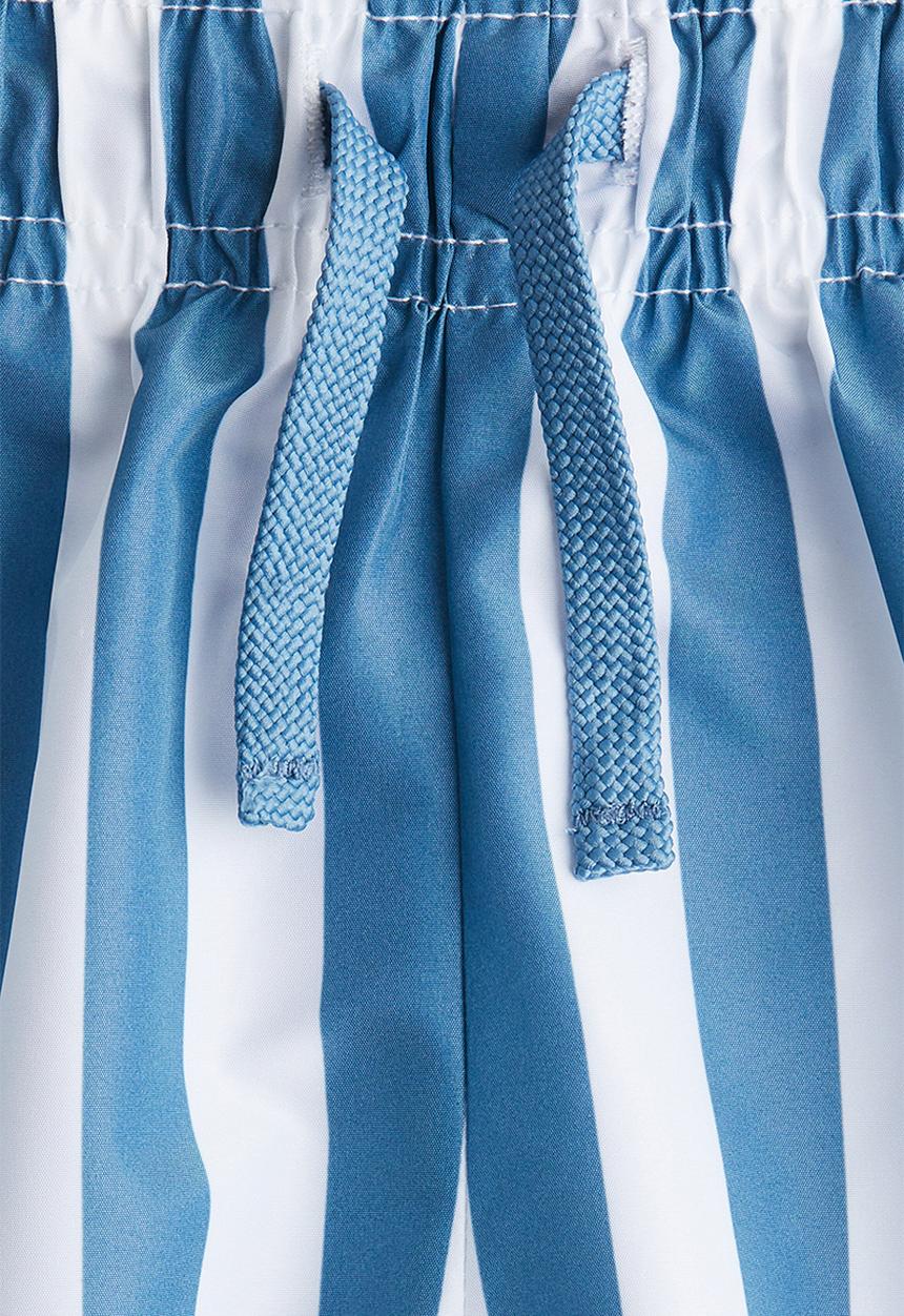 H&M - Printed swim shorts - blue/white striped