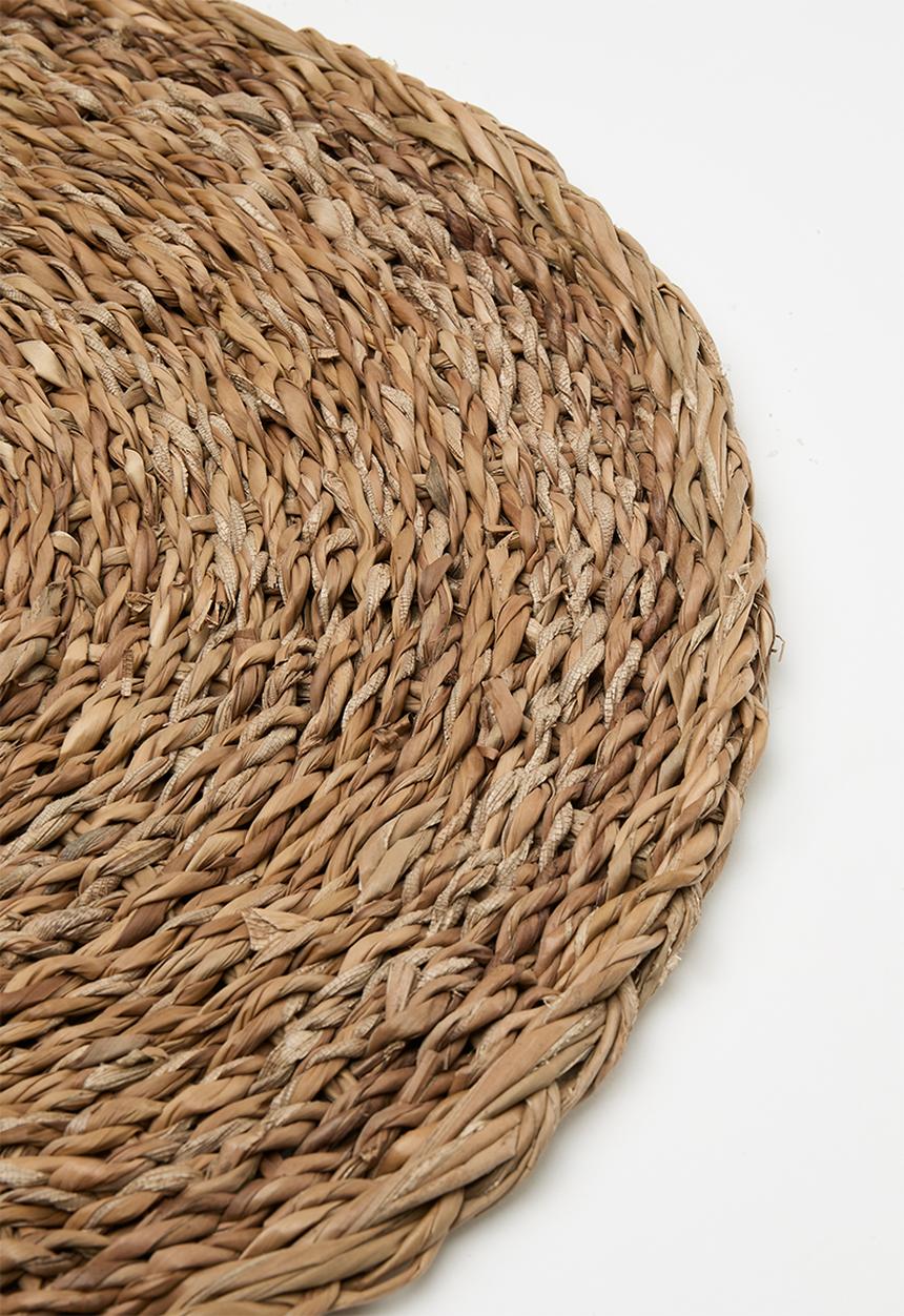 Excellent Houseware - Seagrass round placemat set of 4 - natural
