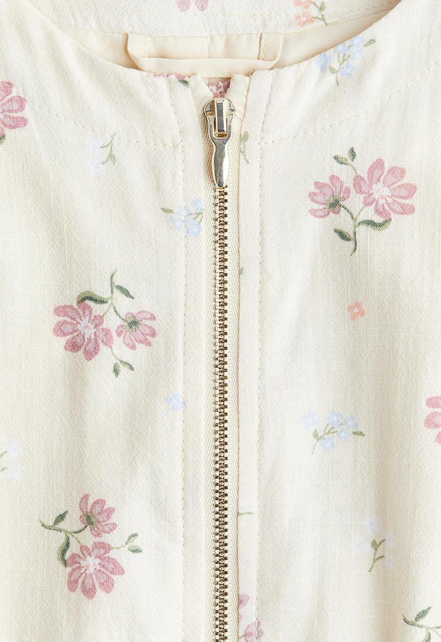 H&M - Cotton jacket - white/floral