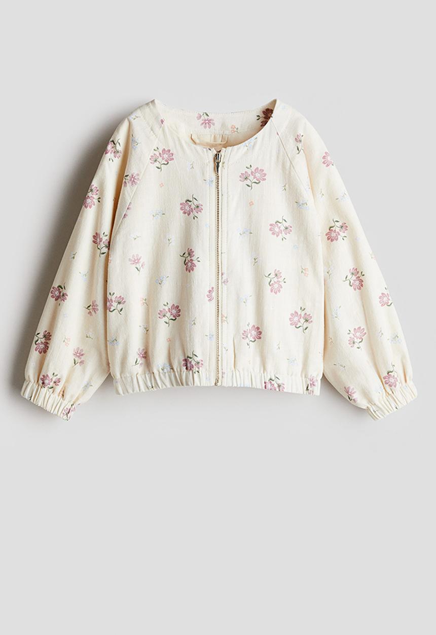 H&M - Cotton jacket - white/floral