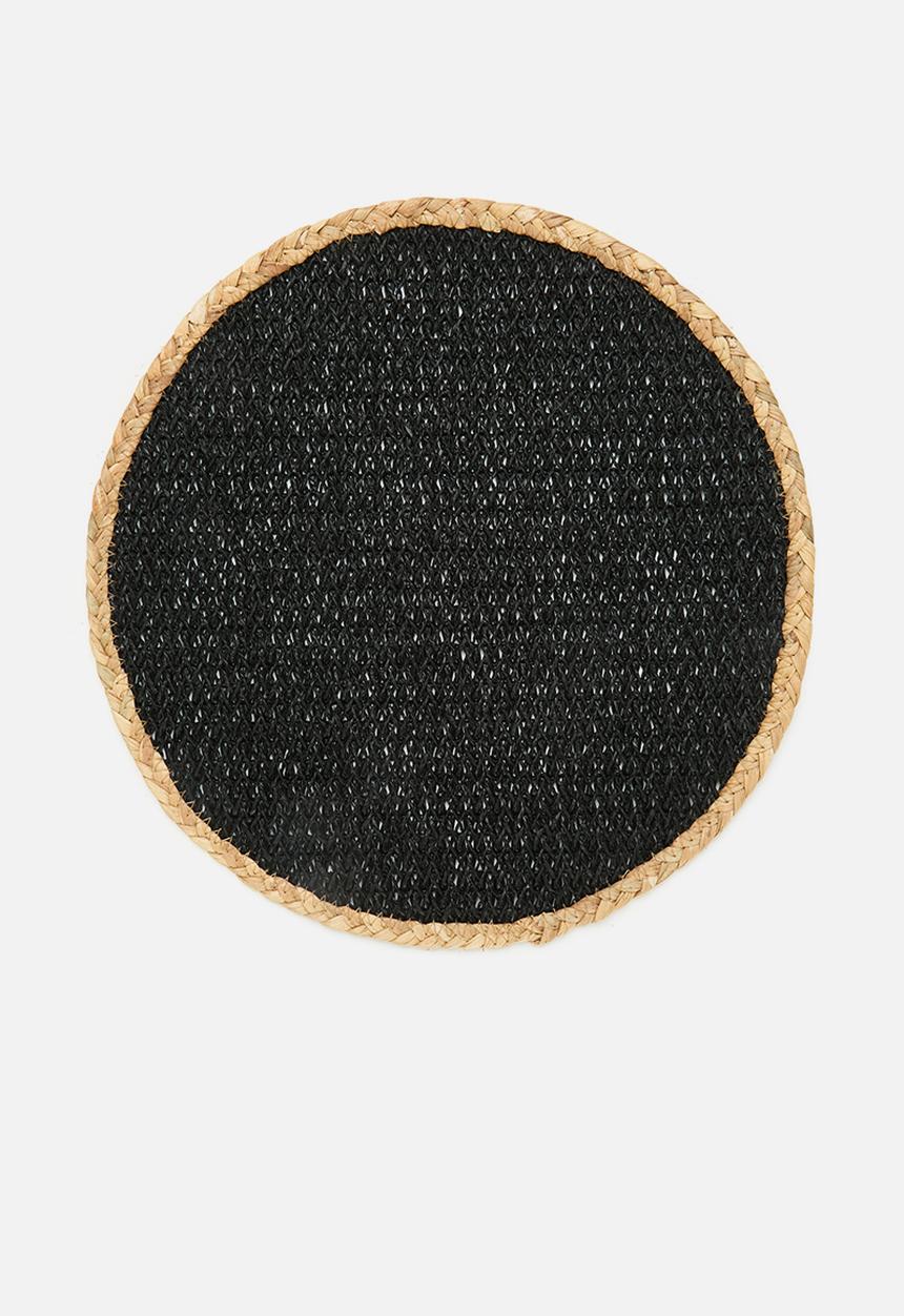 Excellent Houseware - Laroy placemat set of 4 - black