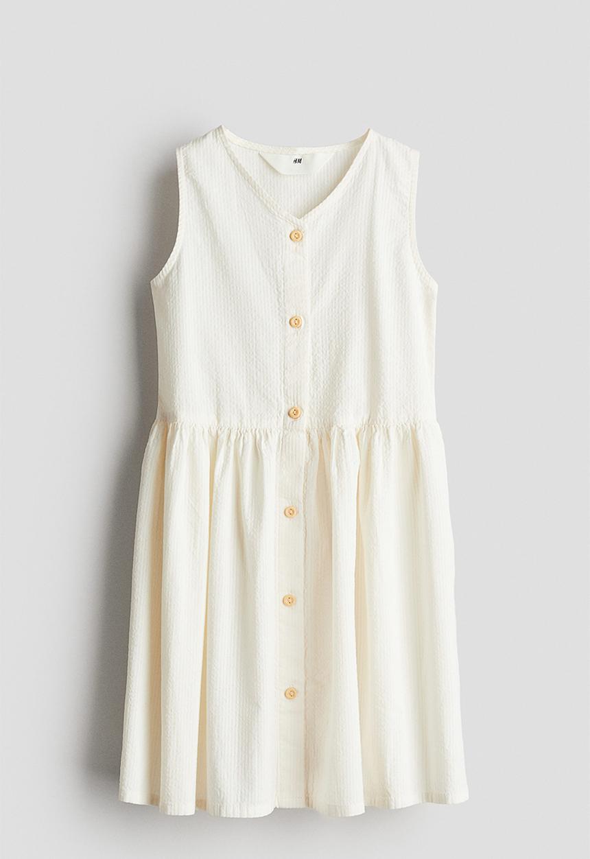 H&M - Cotton dress - white