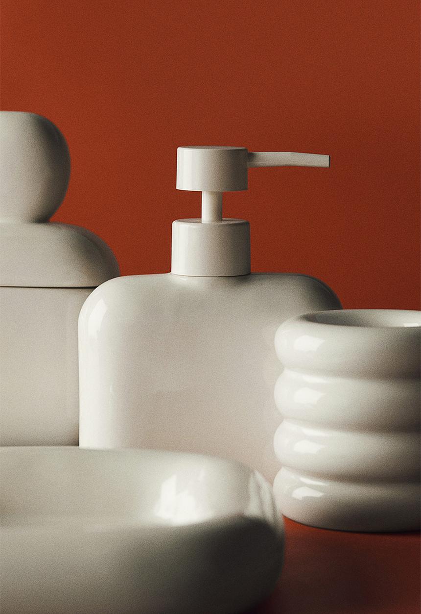 H&M - Stoneware soap dish - white