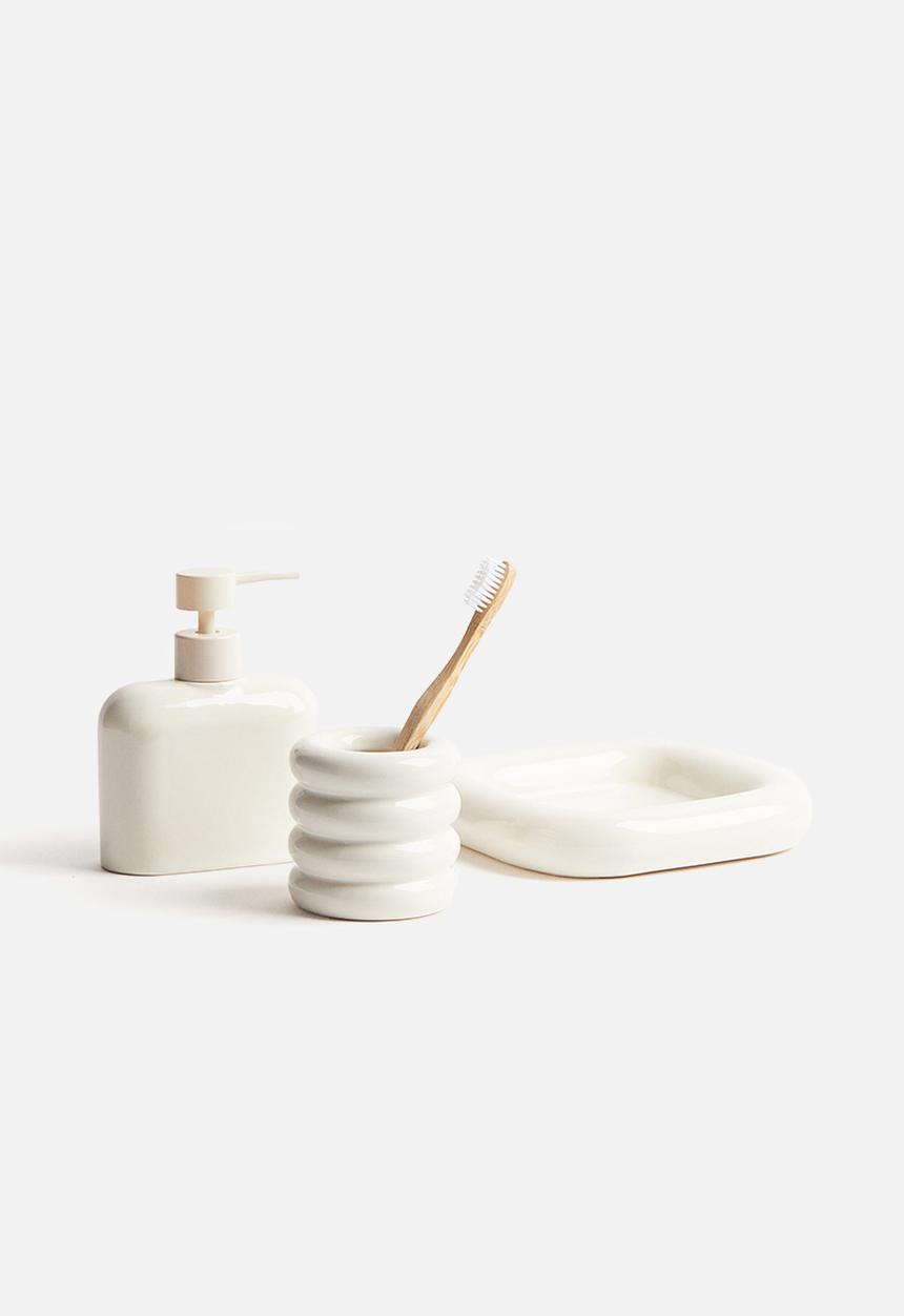 H&M - Stoneware soap dish - white