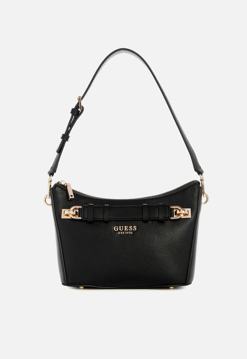 GUESS - Gregoria top zip shoulder bag - black