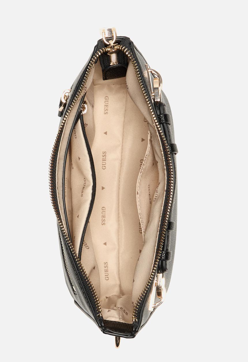 GUESS - Gregoria top zip shoulder bag - black