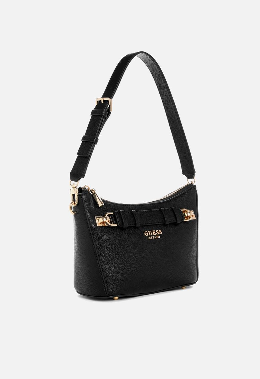 GUESS - Gregoria top zip shoulder bag - black