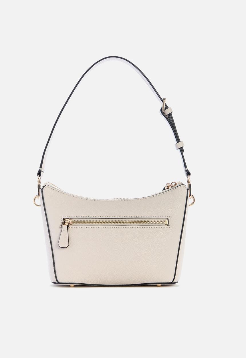 GUESS - Gregoria top zip shoulder bag - beige