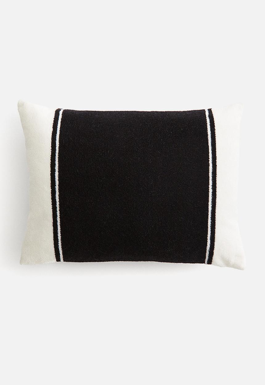 H&M - Terry beach cushion - black block-coloured
