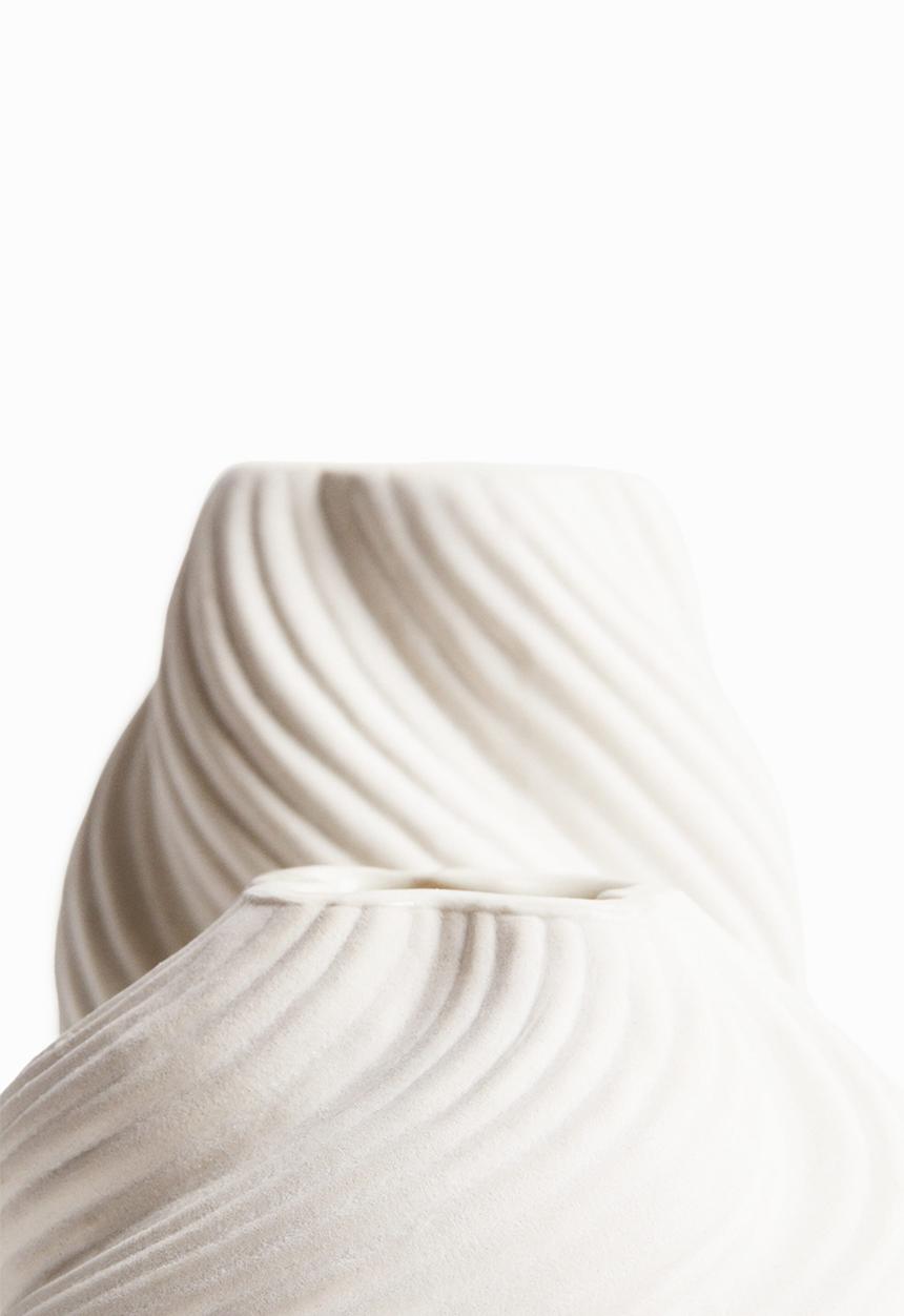 H&M - 2 pack mini stoneware vases - white