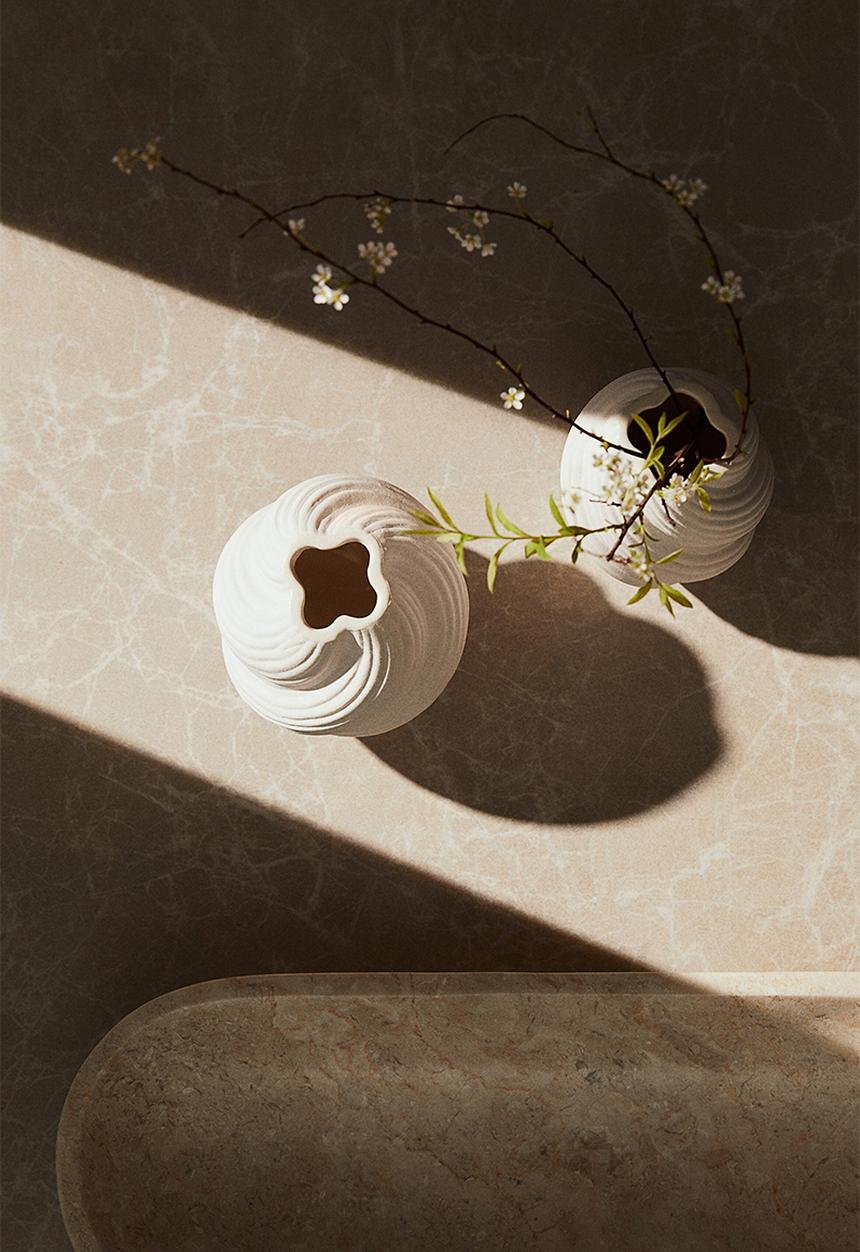 H&M - 2 pack mini stoneware vases - white