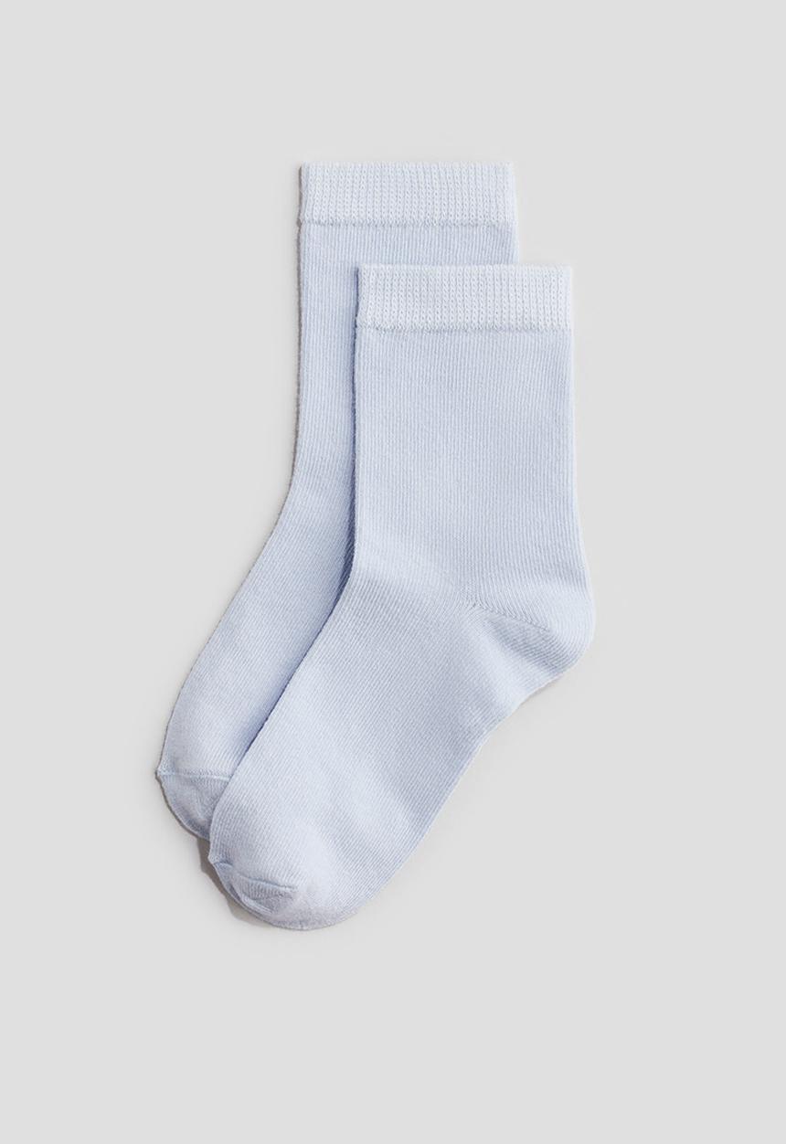H&M - 5 pack socks - pink & light blue