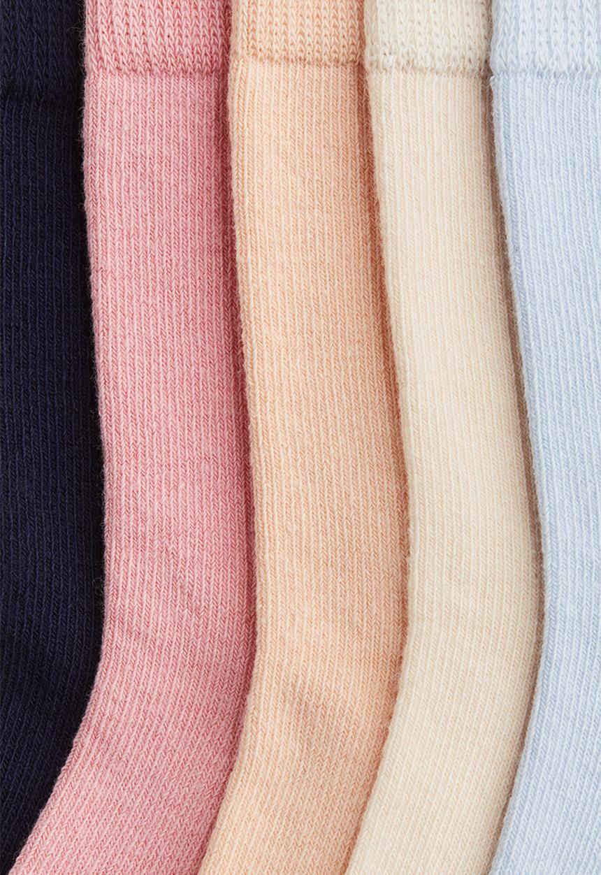 H&M - 5 pack socks - pink & light blue