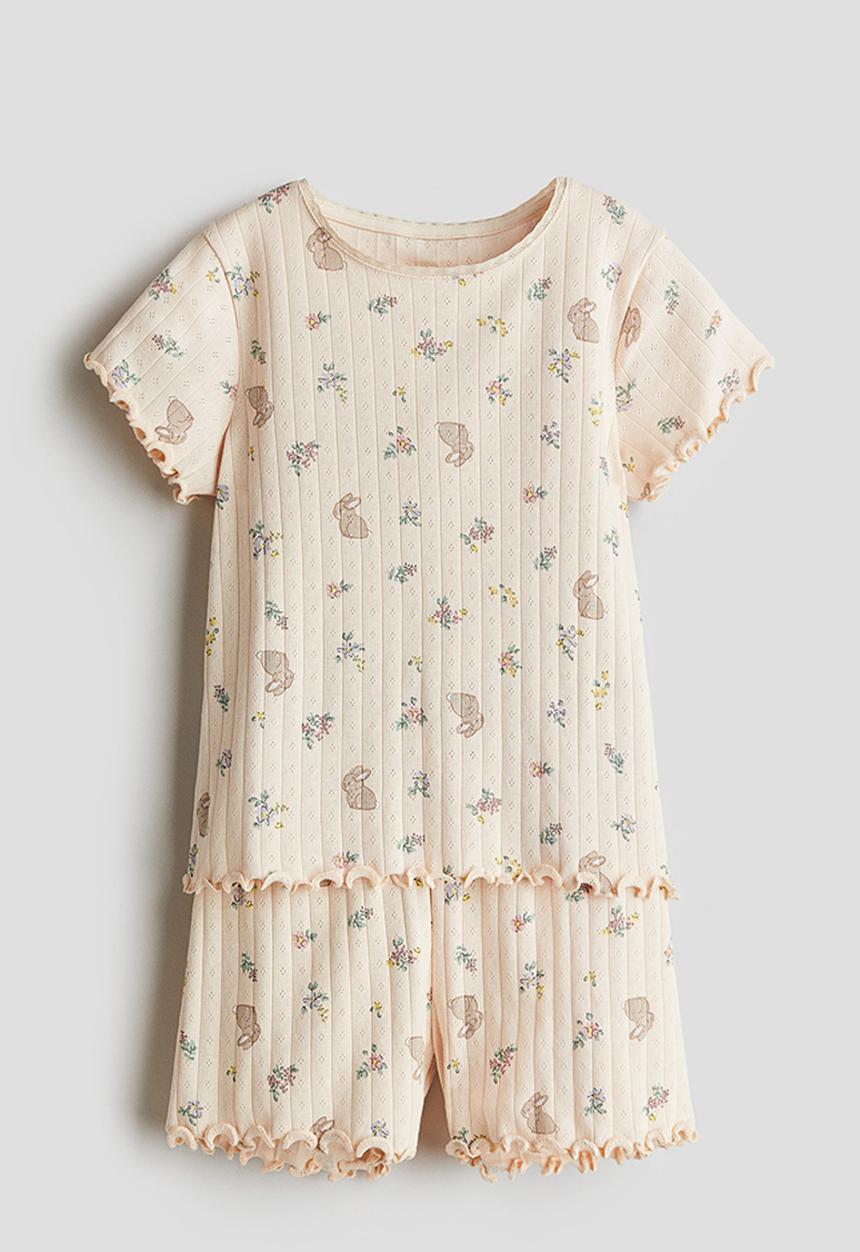 H&M - Printed pyjamas - light beige bunnies