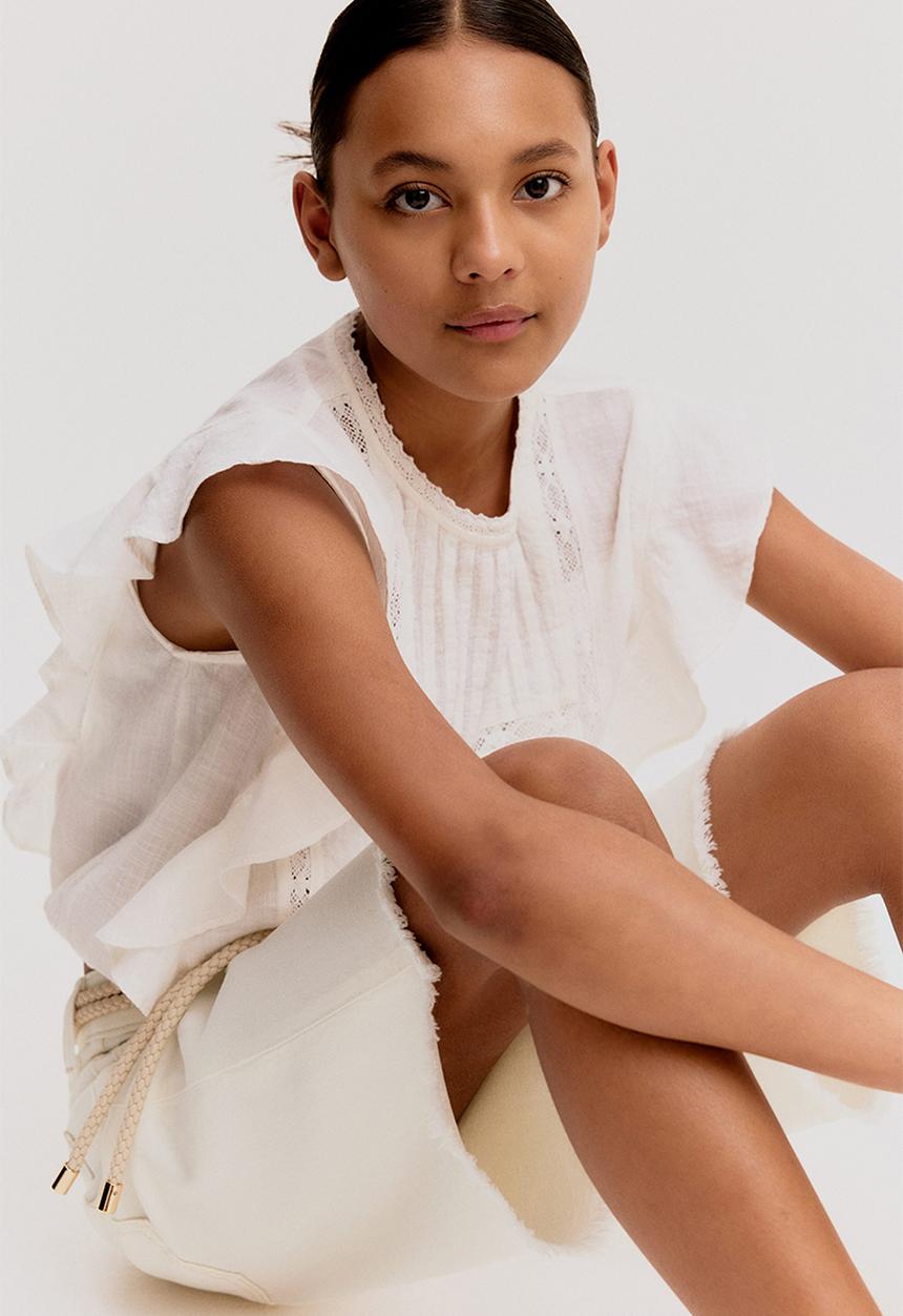 H&M - Denim shorts - white