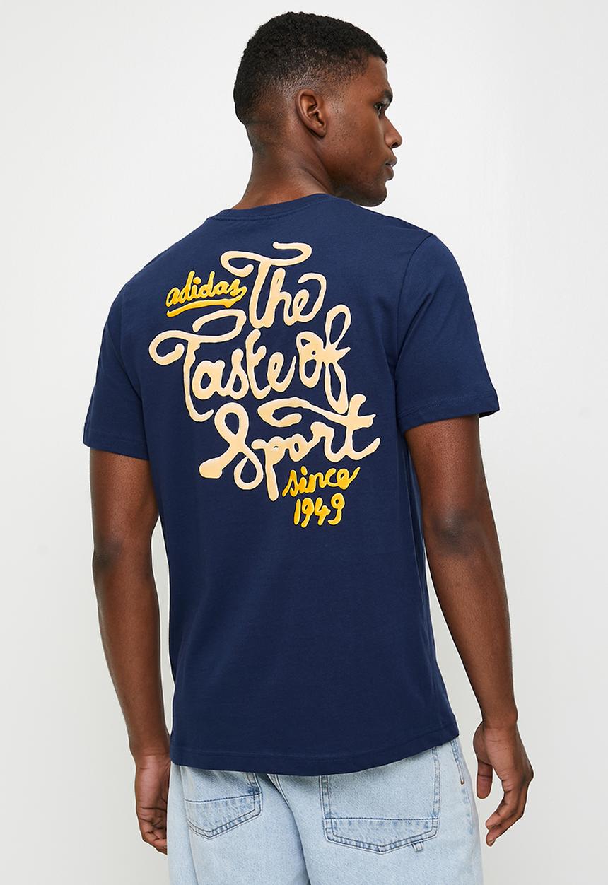 adidas Performance - Org Sauce Tee - dark blue