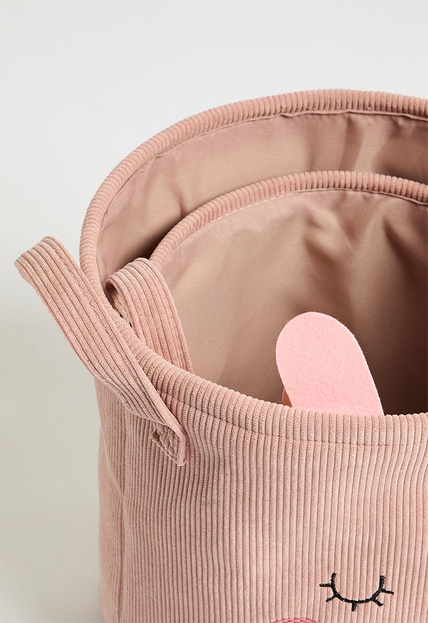 H&S - Cat storage basket set of 2 - Pink