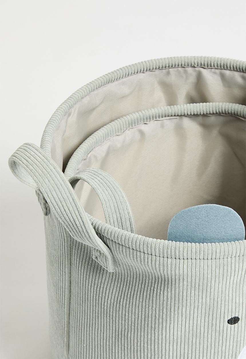 H&S - Koala storage basket set of 2 - Grey