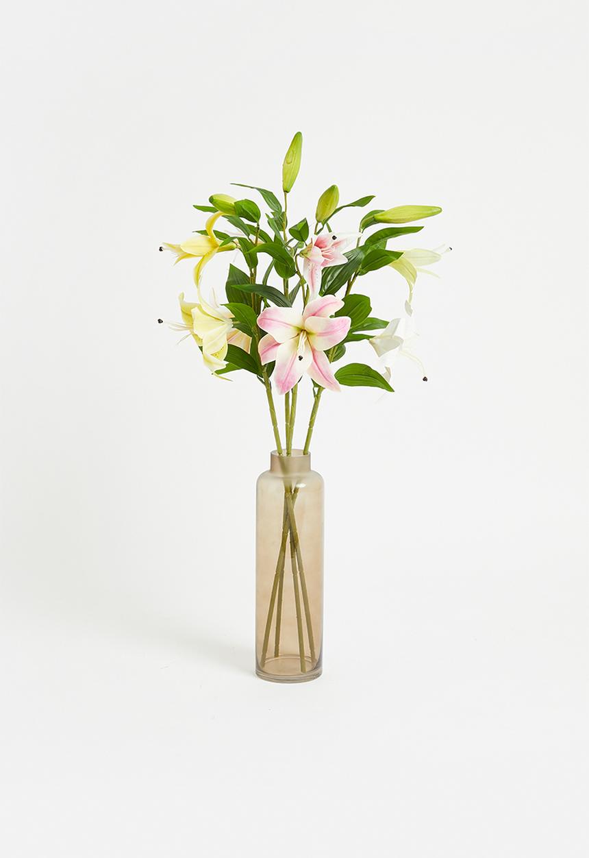 H&S - Tiger lily  bunch of 4 mixed stems - multi