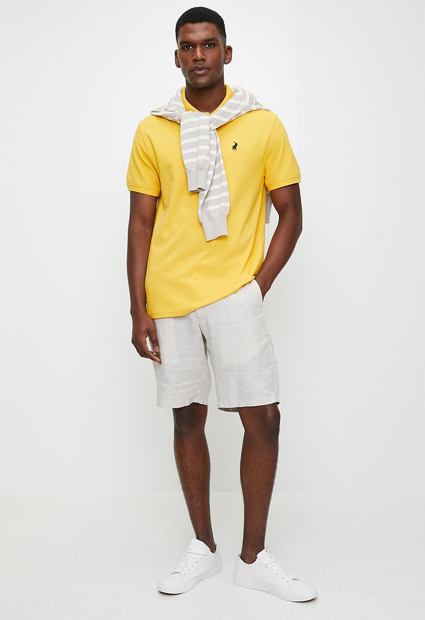 POLO - Carter Essential Pique Ss Golfer - Mustard