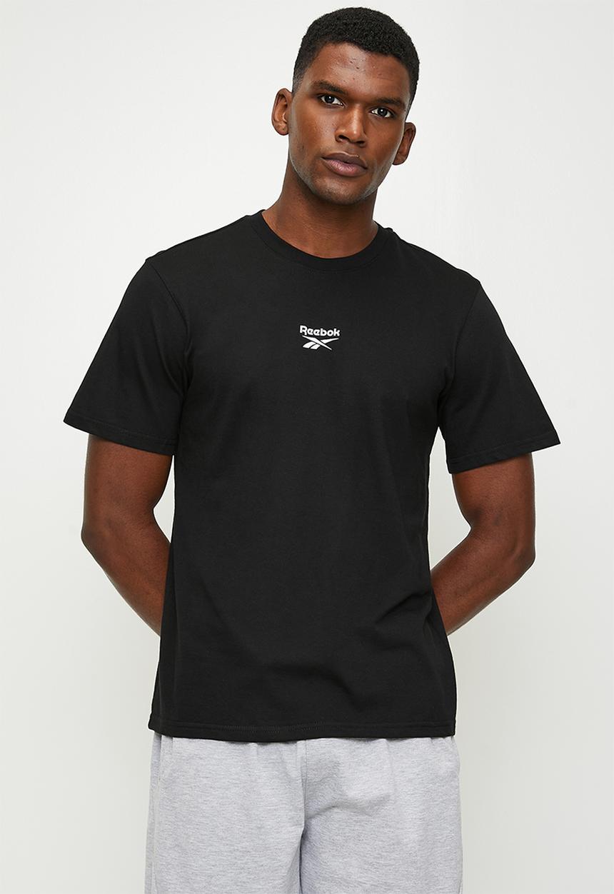 Reebok - Mitcham Front&Back Logo Crew Neck Ss Tee - Black