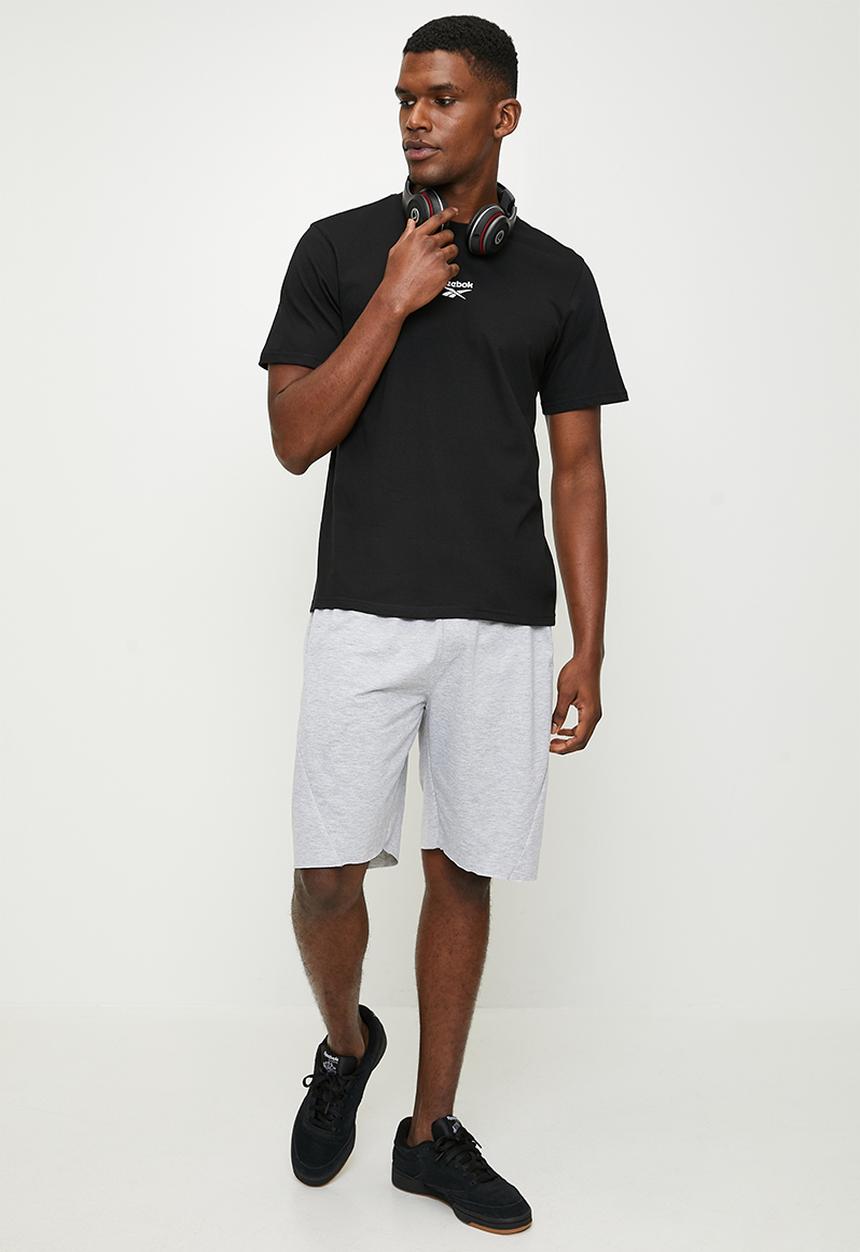 Reebok - Mitcham Front&Back Logo Crew Neck Ss Tee - Black