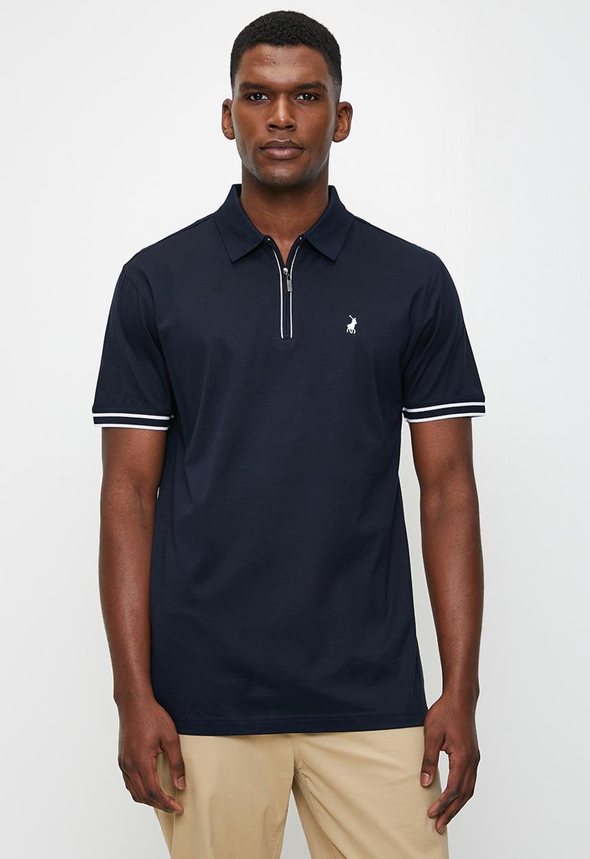 POLO - Tony Zip  Dm 1/4 Zip Golfer - Navy