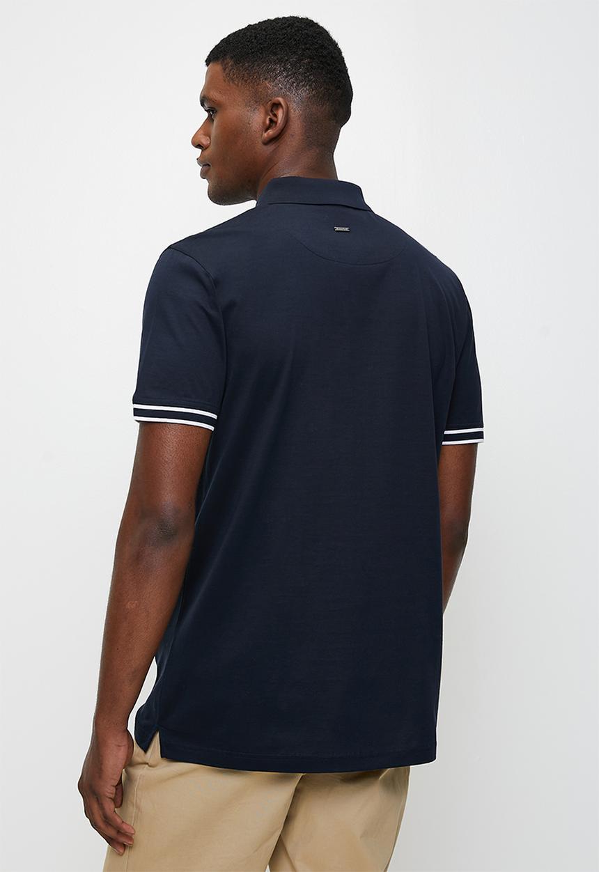 POLO - Tony Zip  Dm 1/4 Zip Golfer - Navy