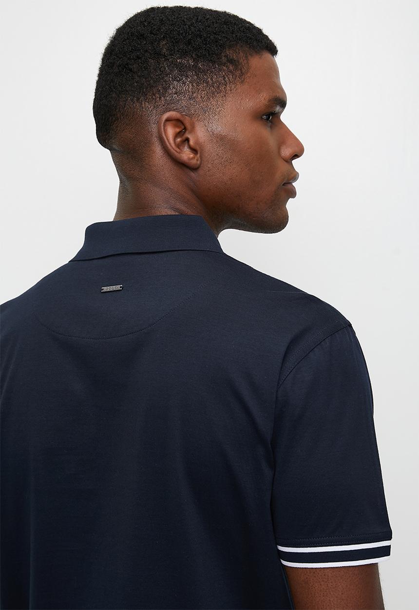 POLO - Tony Zip  Dm 1/4 Zip Golfer - Navy