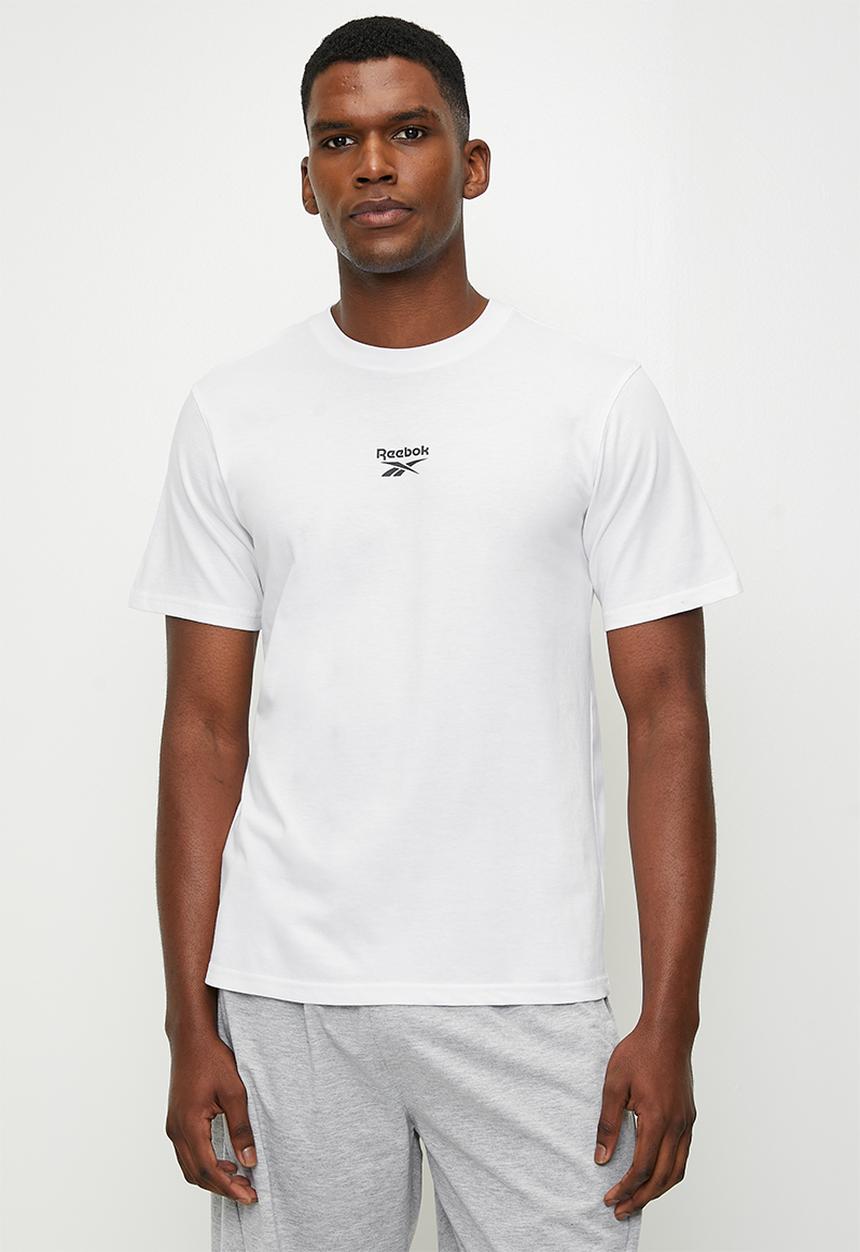 Reebok - Mitcham Front&Back Logo Crew Neck Ss Tee - White