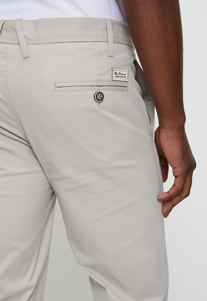 Ben Sherman - Slim Fit Stretch Chino - Stone