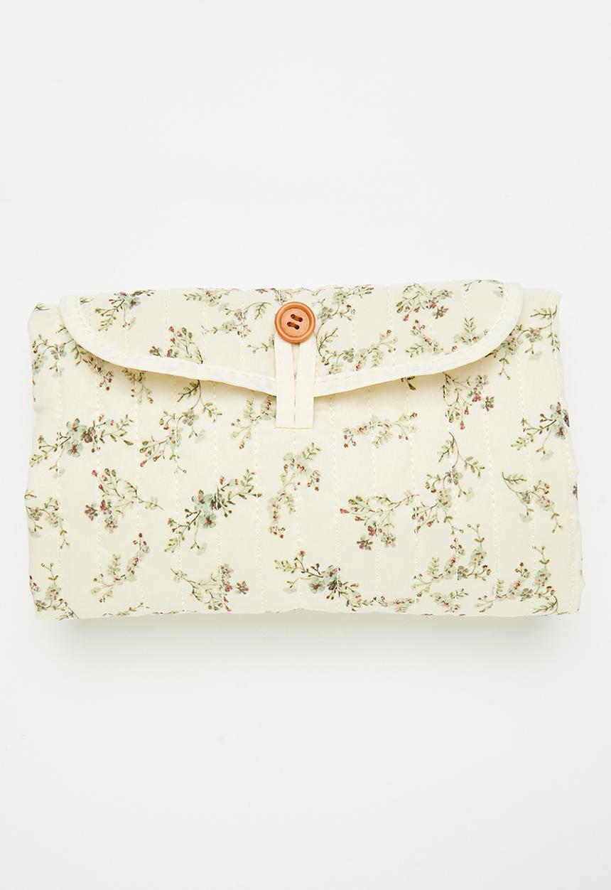 Pop Candy - Foldable nappy changing mat - ecru/floral