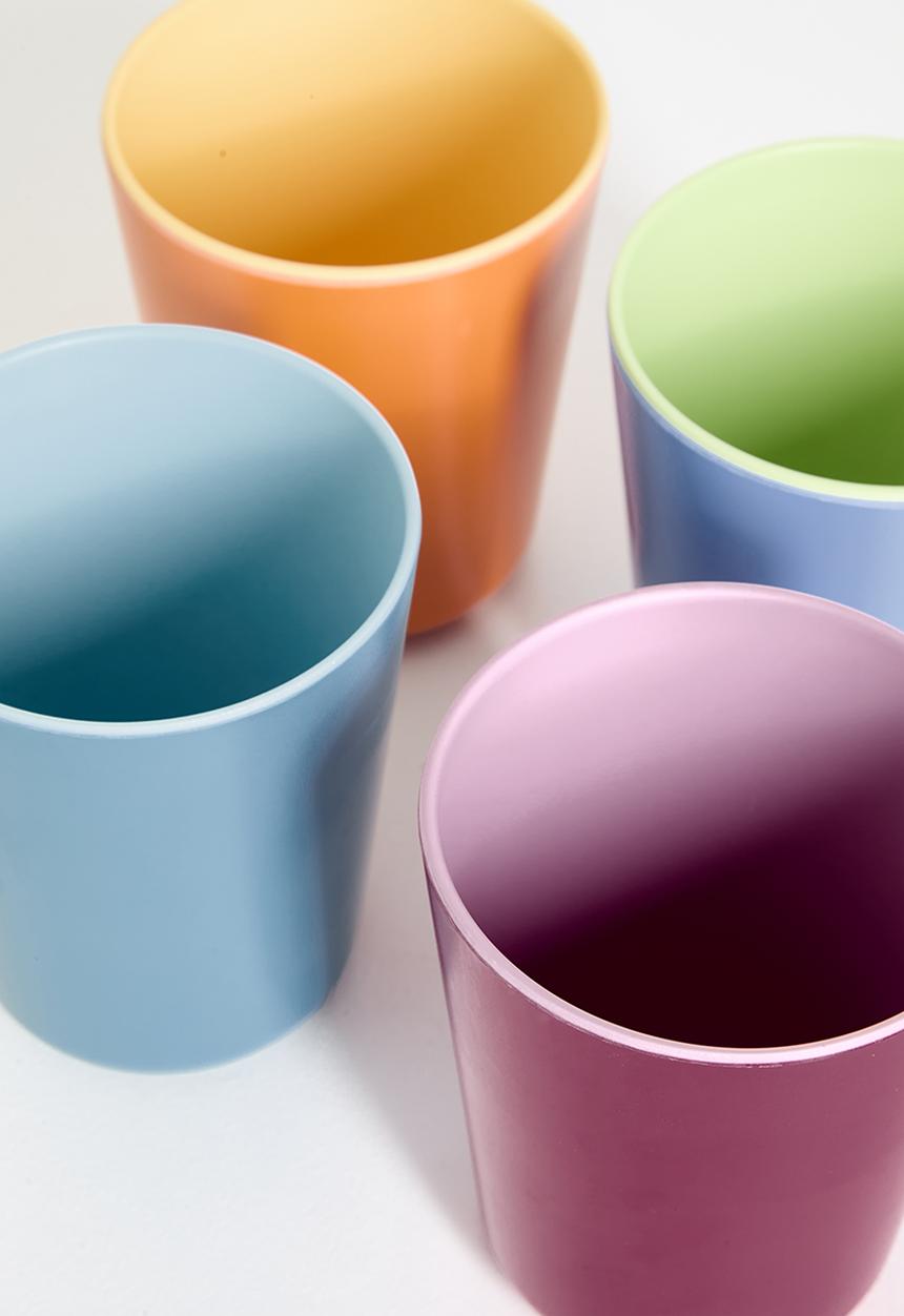 H&S - Poolside drinking cups set of 4 - multi