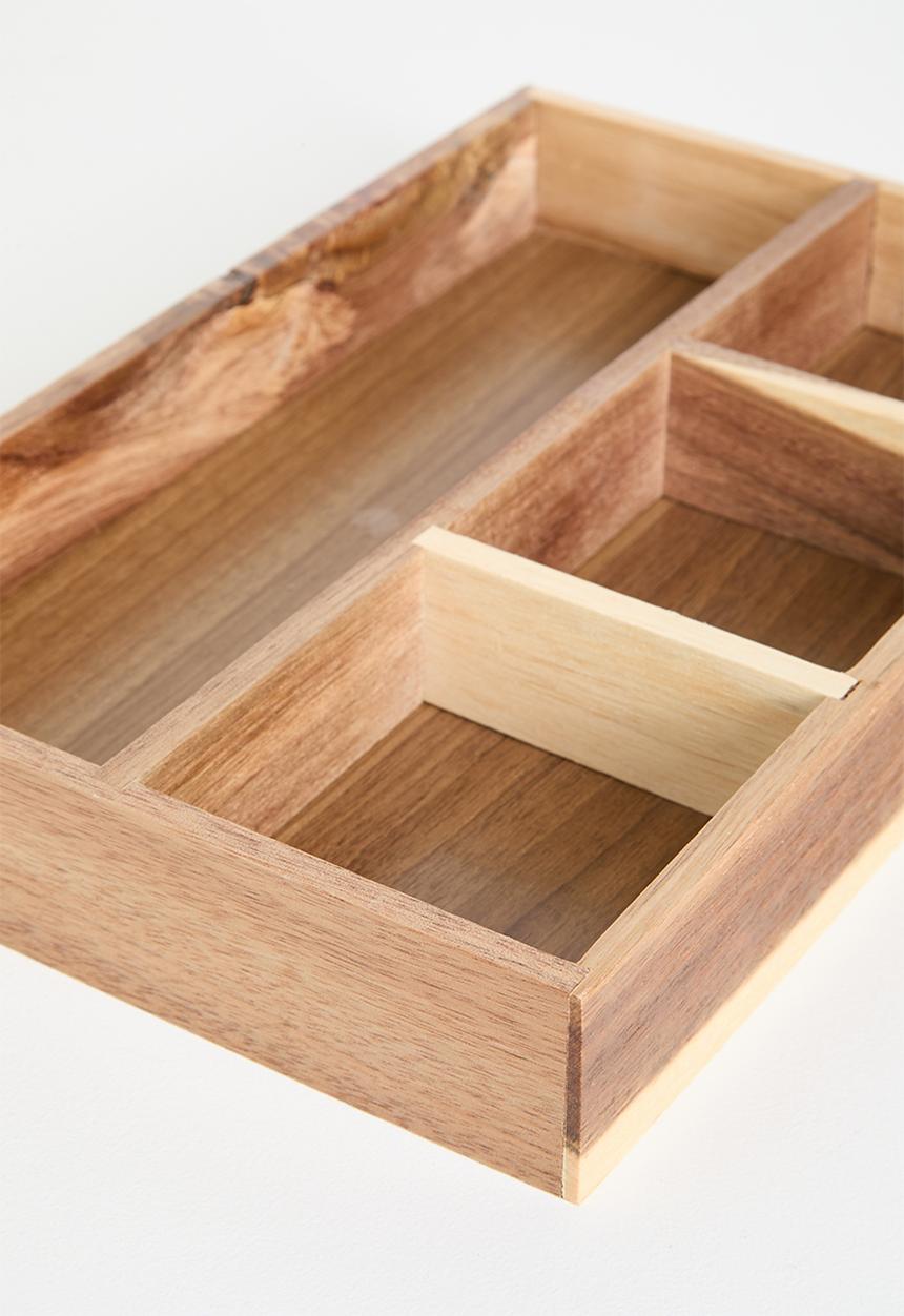 Storage Solutions - Acacia drawer multi organizer - brown