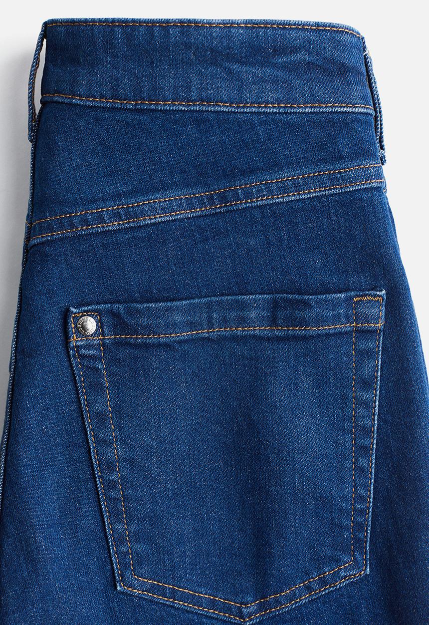H&M - Flared ultra high jeans - dark denim blue