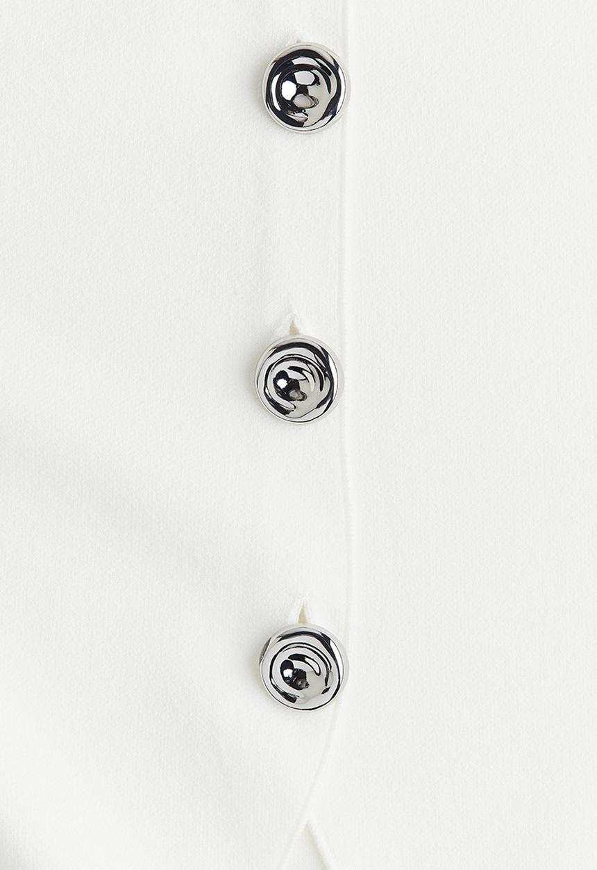 H&M - Jersey waistcoat - white