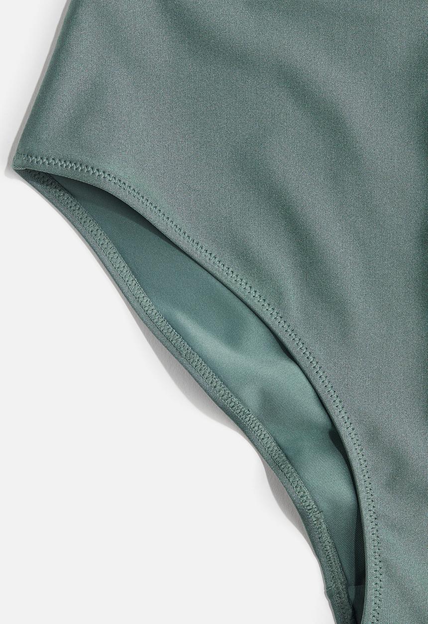 H&M - High waist bikini bottoms - dusty green