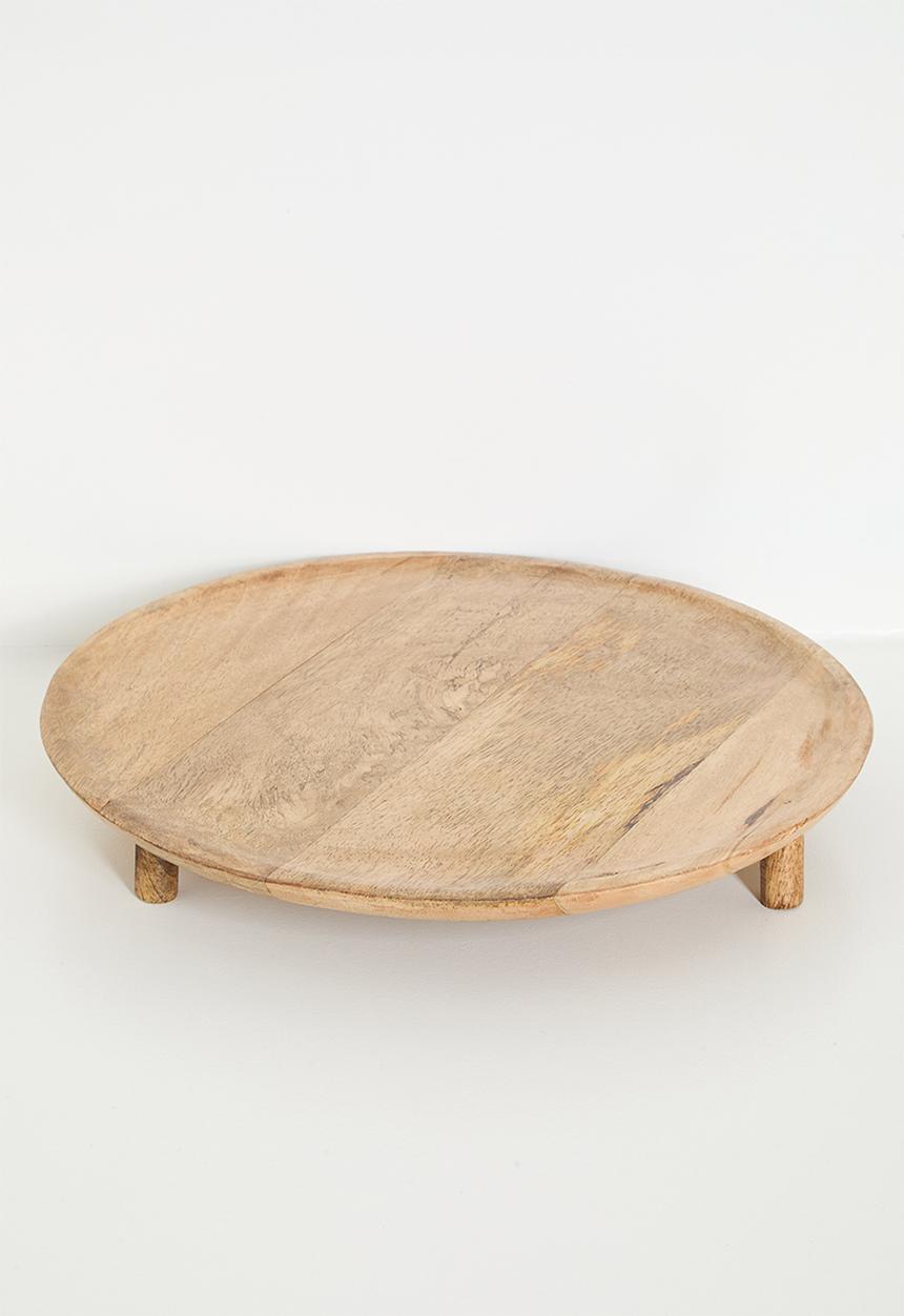 H&S - Mango wood decor tray - natural