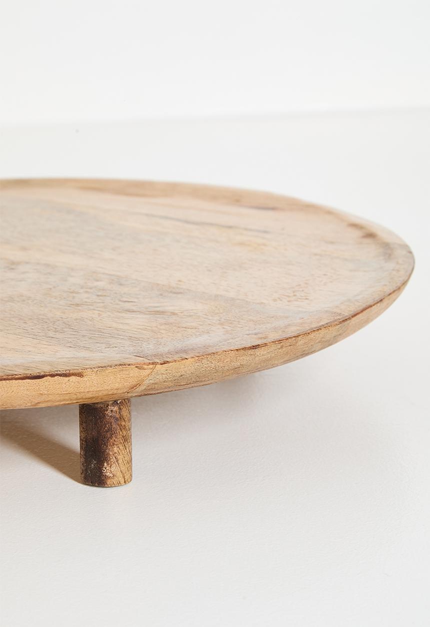 H&S - Mango wood decor tray - natural
