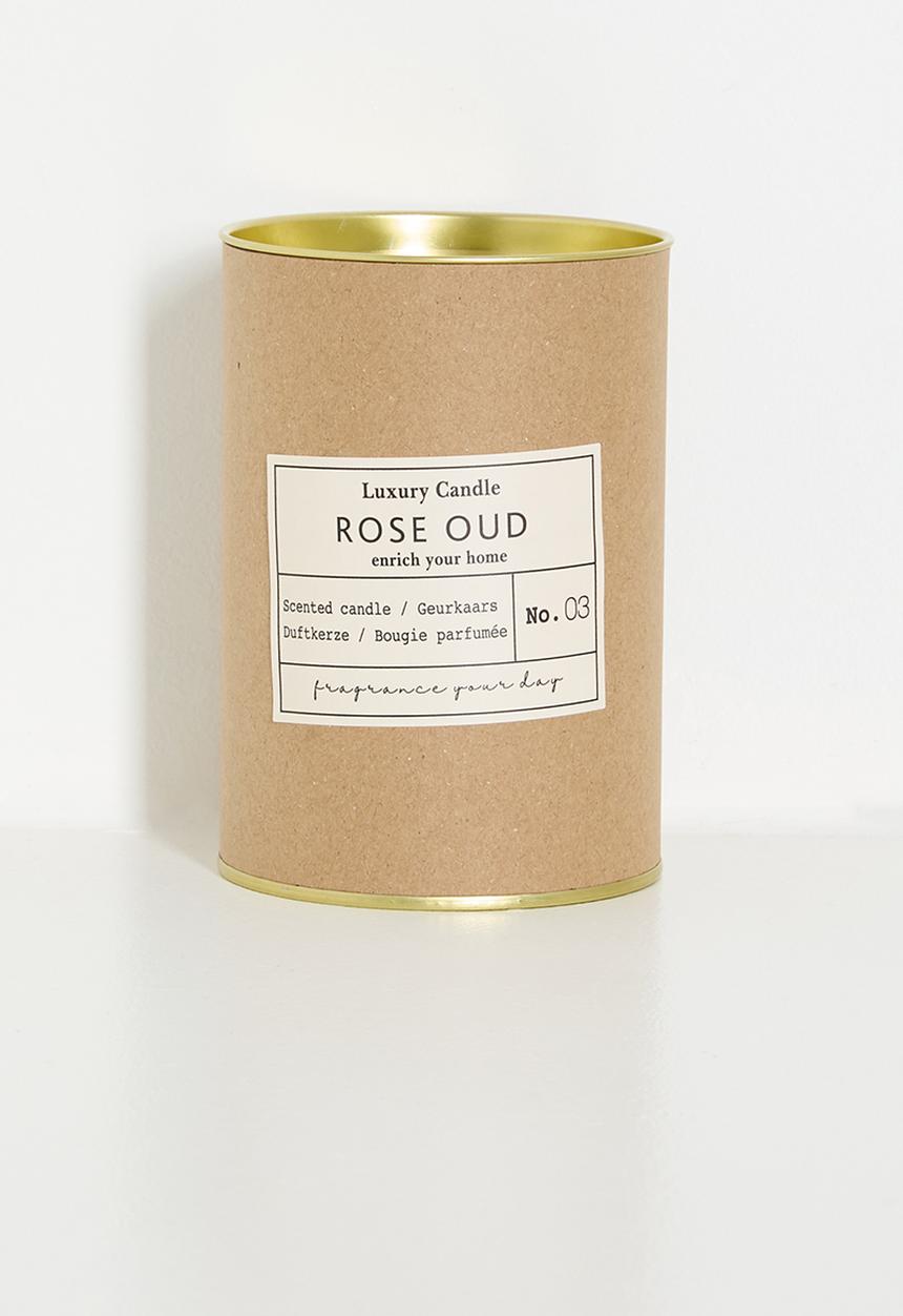 H&S - Glass Scented Candle - Rose Oud