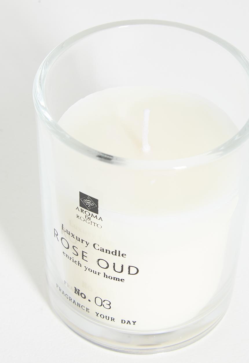 H&S - Glass Scented Candle - Rose Oud